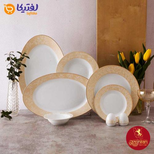 خرید قسطی سرویس چینی زرین ایتالیا اف گلدن رز 6 نفره 28 پارچه
