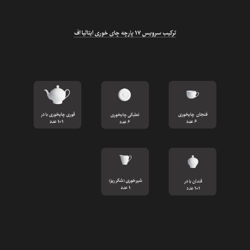 کیفیت سرویس چای خوری زرین لب طلایی چینی زرین
