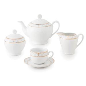 قیمت و خرید سرویس 17 پارچه چای خوری ایتالیا اف طرح رومانا
