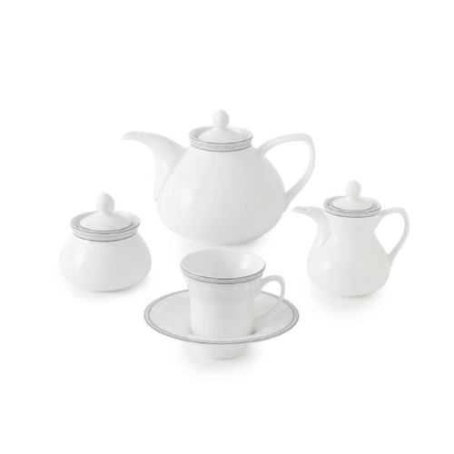 سرویس چینی چایخوری چینی زرین وایت رز با کارایی بالا