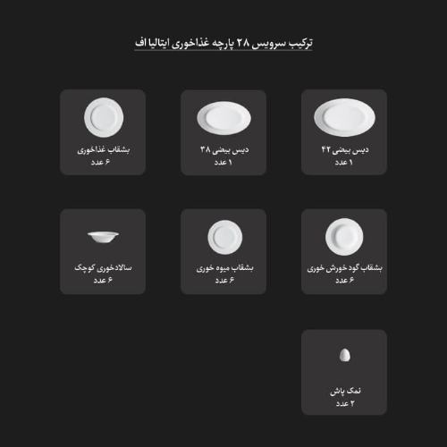 جنس سرویس ریوا طلایی چینی زرین