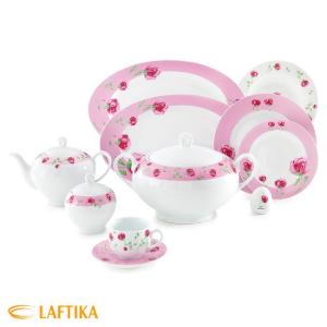 چینی زرین 12نفره ایتالیا اف پینک رز