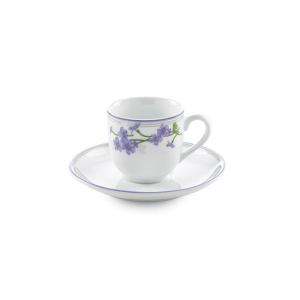 چینی زرین سرویس 12 پارچه قهوه خوری طرح یاس بنفش