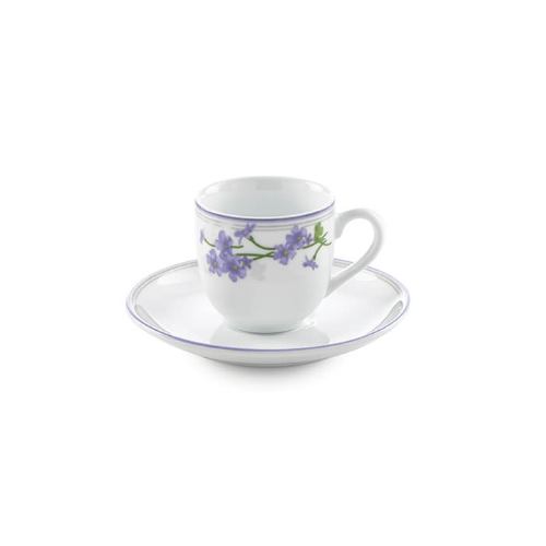 چینی زرین سرویس 12 پارچه قهوه خوری طرح یاس بنفش