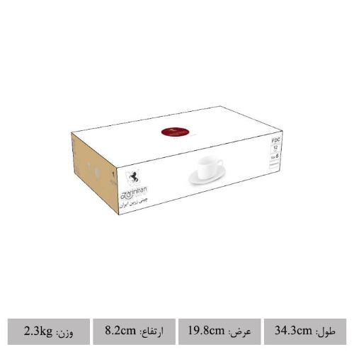 بسته بندی اصلی  چینی 12 پارچه چای خوری
