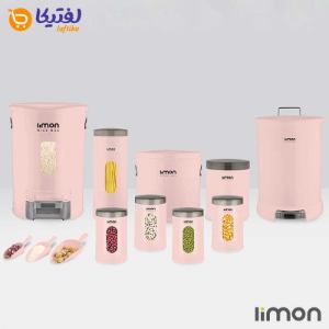 قیمت سرویس آشپزخانه گرد لیمون 9 پارچه لیمون درب شفاف