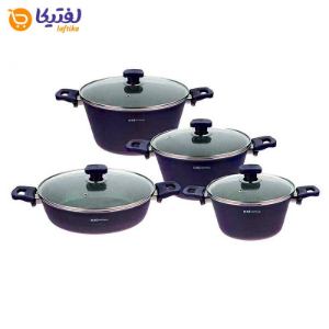 سرویس قابلمه با کیفیت کاج نچسب نورا 8 پارچه