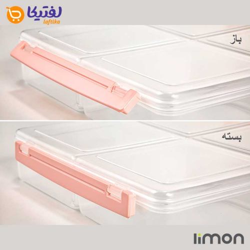 ظرف فریزری 4 خانه کوچک لیمون