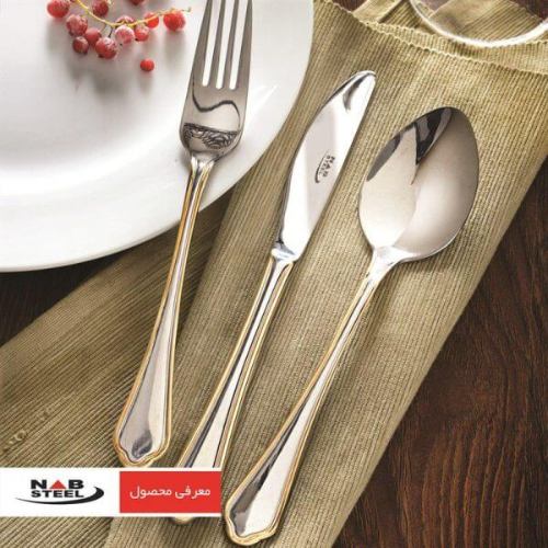 قاشق و چنگال ناب استیل طرح ونیز با بهترین کیفیت