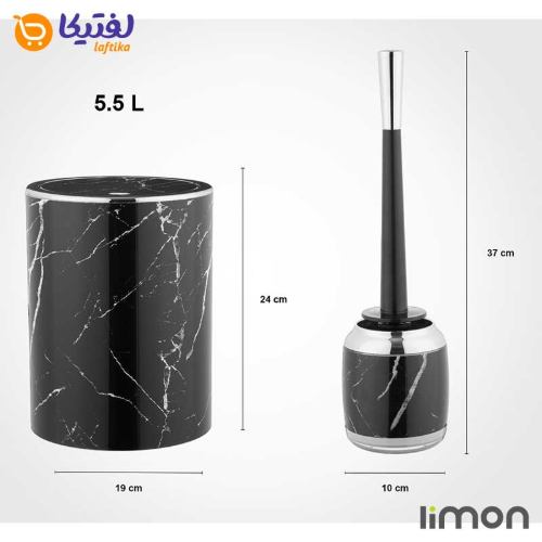 ست سرویس بهداشتی 2 جداره رومانتیک طرح ماربل