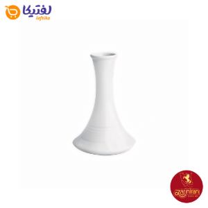 چینی زرین گلدان 13 (کوچک) سفید هتلی