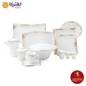 چینی زرین سرویس 12 نفره کامل وینچی الیسه طرح کلودیا 