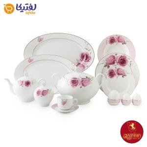 چینی زرین سرویس 12 نفره ایتالیا اف طرح رزفلاور 