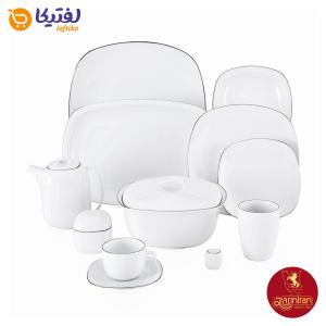 ویژگی های چینی زرین سرویس 12 نفره کامل کواترو طرح سمن