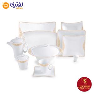 چینی زرین سرویس 12 نفره وینچی طرح مهرگان طلایی