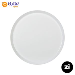 بشقاب تخت چینی زرین فرم اس سفید سایز 30