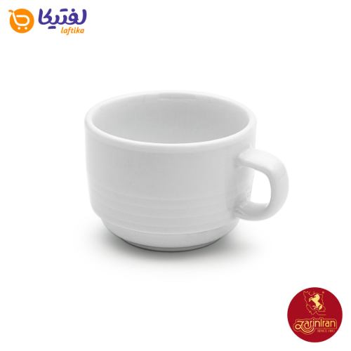 چینی زرین فنجان 8 (چای خوری) سفید هتلی