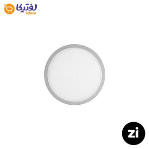 بشقاب تخت چینی زرین فرم اس پاستل طوسی سایز 15