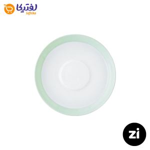 چینی زرین فرم اس نعلبکی زیر استکانی طرح پاستل سبز