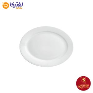 چینی زرین دیس 26 (بیضی کوچک) سفید هتلی