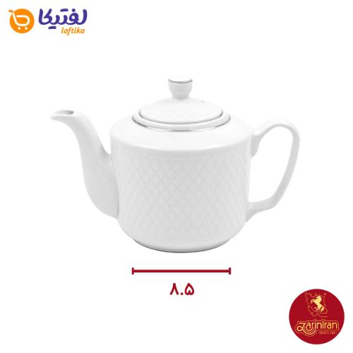 قوری چینی زرین مدل رادیانس سایز 5 طرح آفتاب