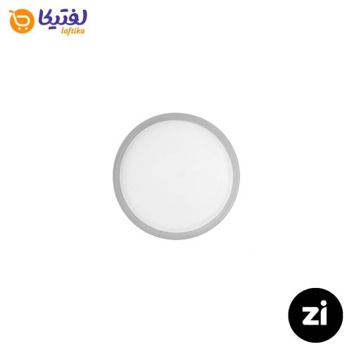 بشقاب تخت چینی زرین (Zi) فرم اس پاستل طوسی سایز 12