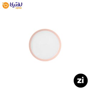 بشقاب تخت چینی زرین (Zi) فرم اس پاستل صورتی سایز 12