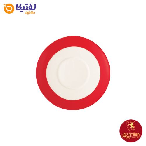 نعلبکی کاپوچینو لاته چینی زرین ایتالیا اف طرح گیلاس 2 پارچه