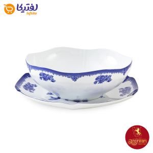 چینی زرین سرویس قاب و قدح هگزان طرح فلورانس