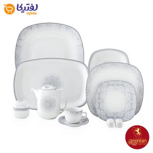 سرویس چینی زرین کواترو طرح ادلین توسی 12 نفره