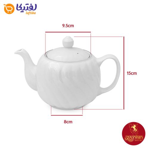قوری آلمانی چینی زرین طرح سمن
