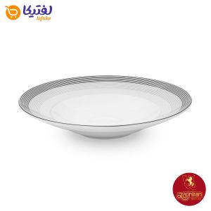 ظرف پاستا (بشقاب گود30) چینی زرین طرح سیلور لاینر