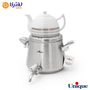 کتری استیل 4 لیتر با قوری چینی یونیک UN-7203