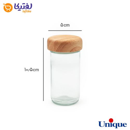 ست جا ادویه ای گردان چوبی یونیک مثلثی 9 تایی UN-6115