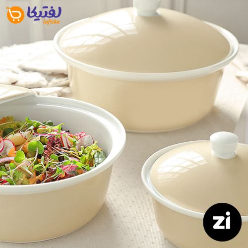 قابلمه کوچک چینی زرین سایز 16 پاستل سبز
