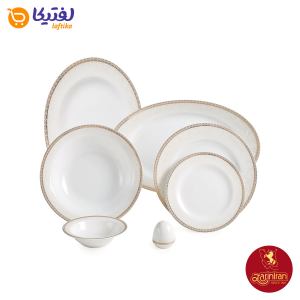 سرویس چینی زرین ایتالیا اف ریوا طلایی 6 نفره 28 پارچه