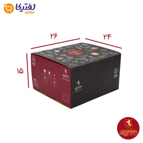 سرویس کودک چینی زرین طرح نیوبرن صورتی 5 پارچه با لیوان