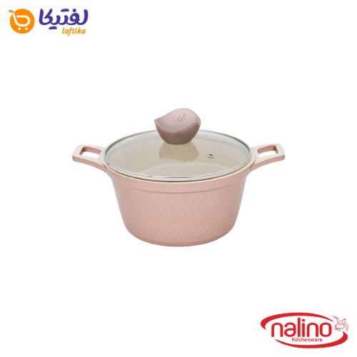سرویس قابلمه گرانیتی دنیز Deniz نالینو 12 پارچه رزگلد