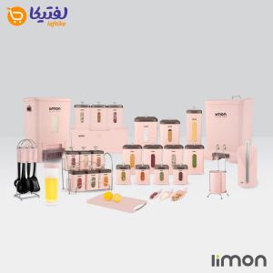 سرویس آشپزخانه لیمون چهارگوش 36 پارچه درب شفاف