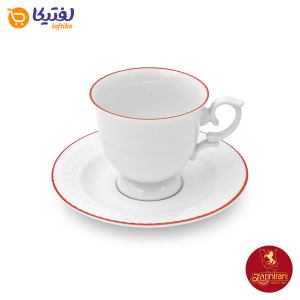 سرویس چای خوری چینی زرین نئوکلاسیک طرح بادیانس 12 پارچه