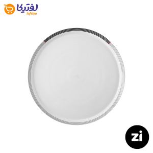 بشقاب تخت چینی زرین زی فرم اس وگاس قرمز سایز 18