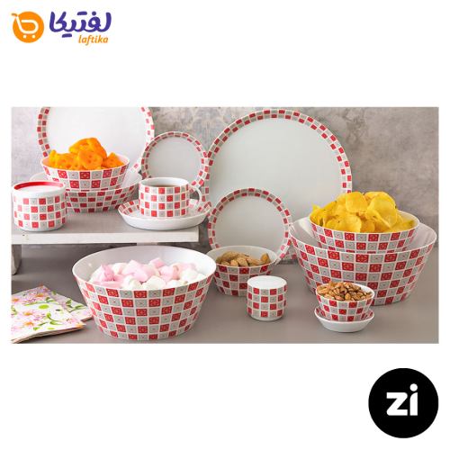 بشقاب تخت چینی زرین Zi فرم اس طرح روشان سایز 9