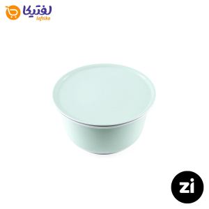 کاسه در دار چینی زرین مارک زی سایز کوچک طرح پاستل سبز