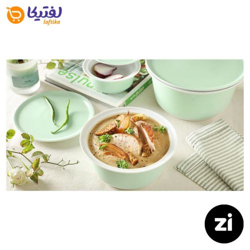 پیاله چینی زرین Zi فرم اس پاستیل سبز سایز 9
