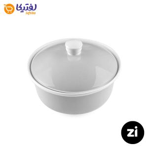 قابلمه چینی زرین مارک زی Zi طرح پاستل طوسی سایز 21