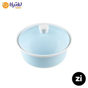 قابلمه چینی زرین مارک زی Zi طرح پاستل آبی سایز 21