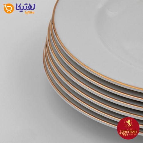 بشقاب تخت چینی زرین سایز 19 طرح زرین