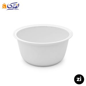 پیاله لبه دار چینی زرین مدل آشپزخانه سایز 21 سفید