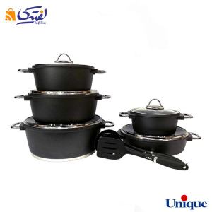 سرویس قابلمه یونیک مونیخ مشکی 13 پارچه UN-7634
