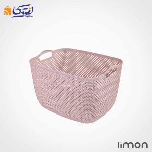سبد رخت لیمون مستطیل متوسط طرح بافت با کیفیت بالا